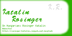 katalin rosinger business card